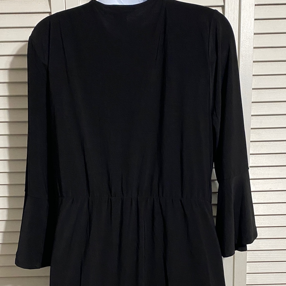 Gramergy 22 Black Women's faux Wrap Dress - Picture 6 of 9